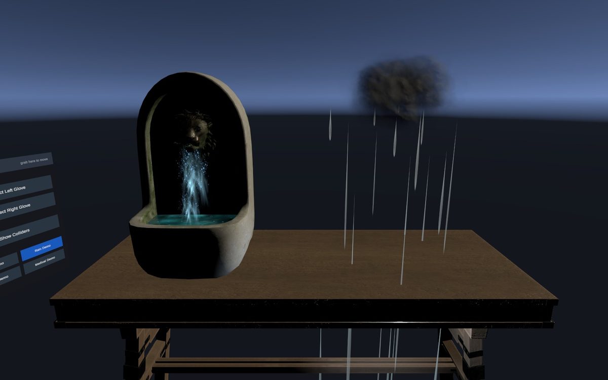 HexR demo: Rain
